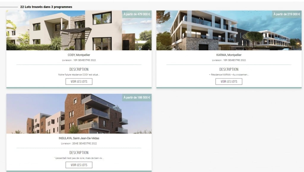 Les programmes d'immobilier neuf sur Montpellier par Emeris